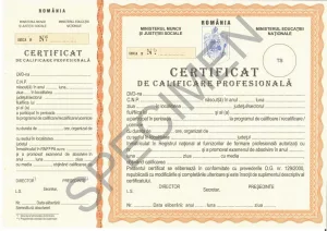 specimen certificat calificare